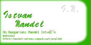 istvan mandel business card